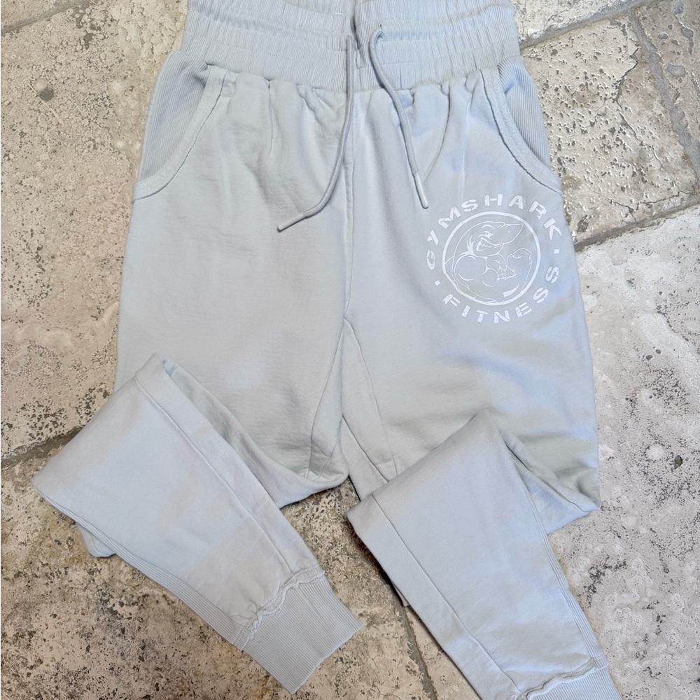 Gymshark High Waisted Light Gray Joggers